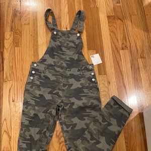 Girls army jump suit overall